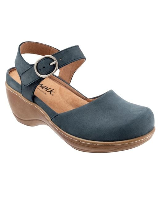 Softwalk® Blue Mabelle Clog