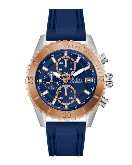 Guess Blue Chronograph Watch for men