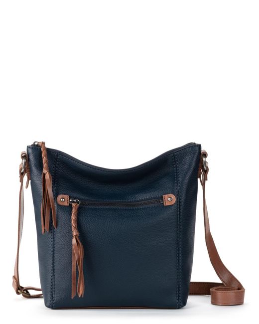 The Sak Ashland Leather Crossbody Bag in Indigo (Blue) Lyst