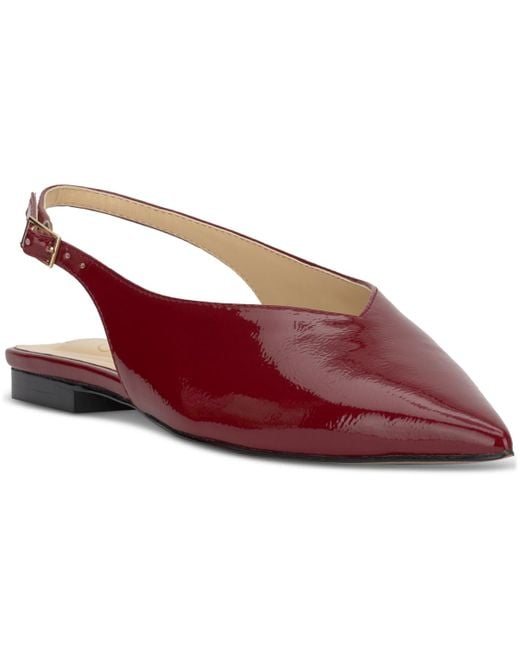 Jessica Simpson Red Mezzah Slingback Flat Mules
