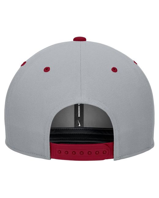 Nike White/gray Washington State Cougars Pro Performance Snapback Hat for men