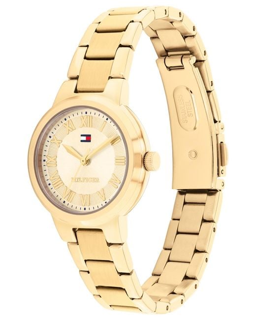 Tommy Hilfiger Metallic Quartz Tone Stainless Steel Bracelet Watch