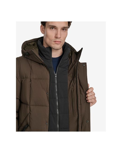 Marc New York Brown Millstream Tech Down Parka Jacket for men