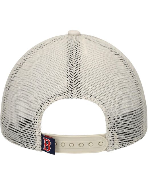 KTZ White Boston Red Sox Game Day 9twenty Adjustable Trucker Hat for men