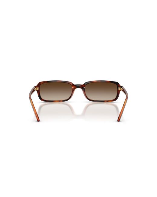 Vogue Eyewear Brown Rectangle Sunglasses