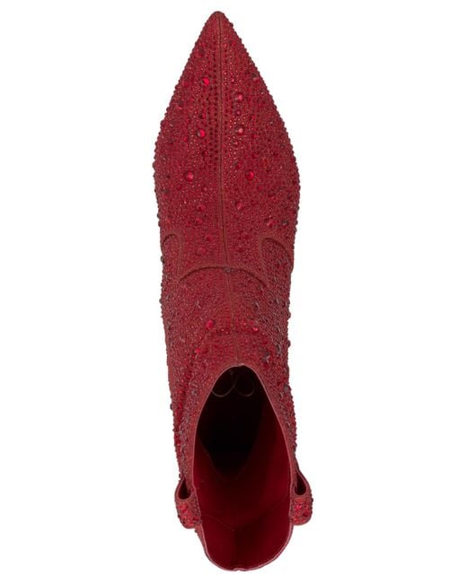 Jessica Simpson Red Evgena Stiletto Western Booties