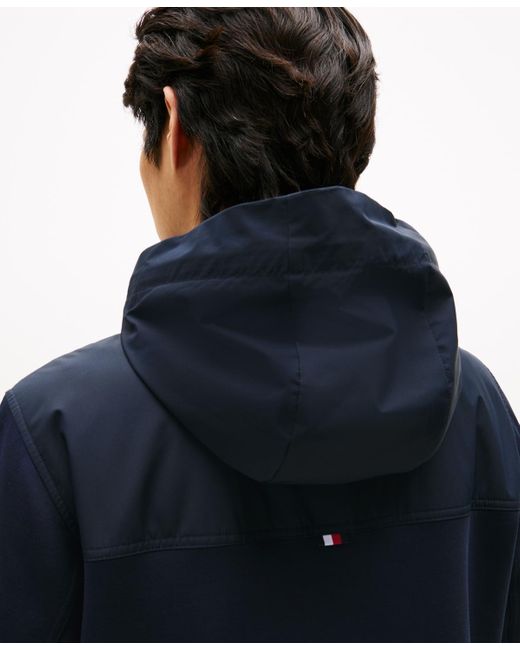Tommy Hilfiger Blue Signature Zip-thru Harrington Jacket for men