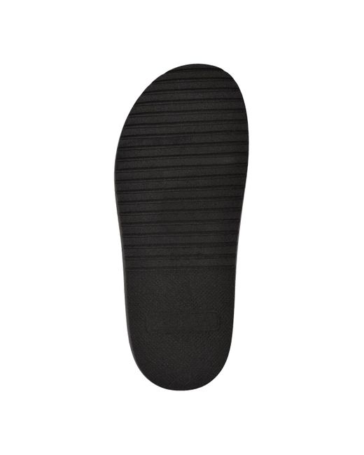 Guess Black Vellden Slip-on Lifted Fashion Slides for men