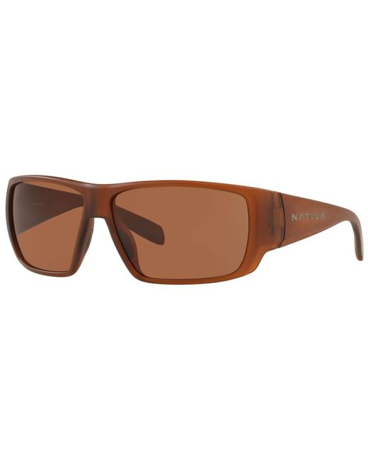 Native Eyewear Brown Native Polarized Sunglasses for men