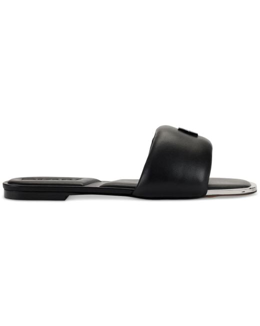 DKNY Black Drea Logo Slide Sandals