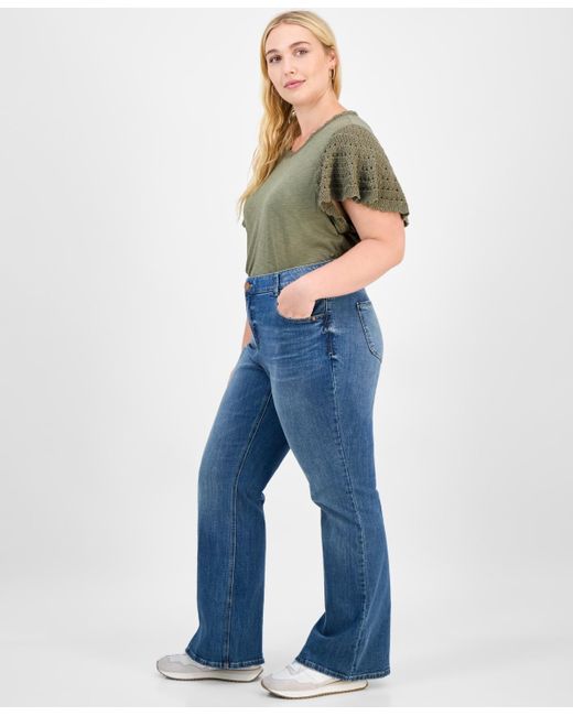 Democracy Blue Trendy Plus "ab"solution High-rise Flared Jeans