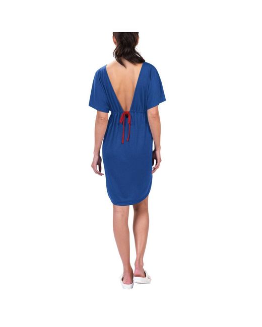 G-III 4Her by Carl Banks Blue New York Giants Versus Swim Cover-up