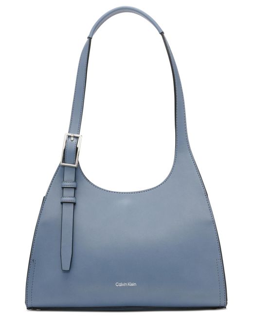 Calvin Klein Blue Quill Shoulder Bag