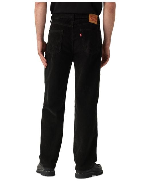Levi's Black 565 Loose Straight Leg Jeans for men
