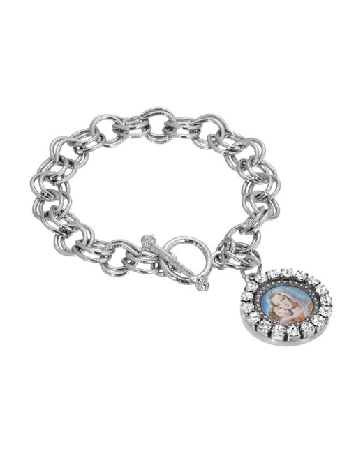 Silver Toggle Clasp Charm Bracelet – European Style, Compatible With Pandora Charms, Sizes 7.0" To 9.0" - View #14
