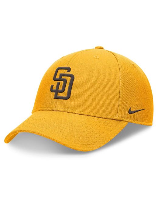 Nike Yellow Gold San Diego Padres Evergreen Club Performance Adjustable Hat for men