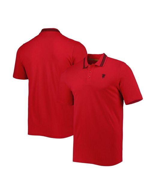 adidas Red Manchester United Club Polo Shirt for Men Lyst