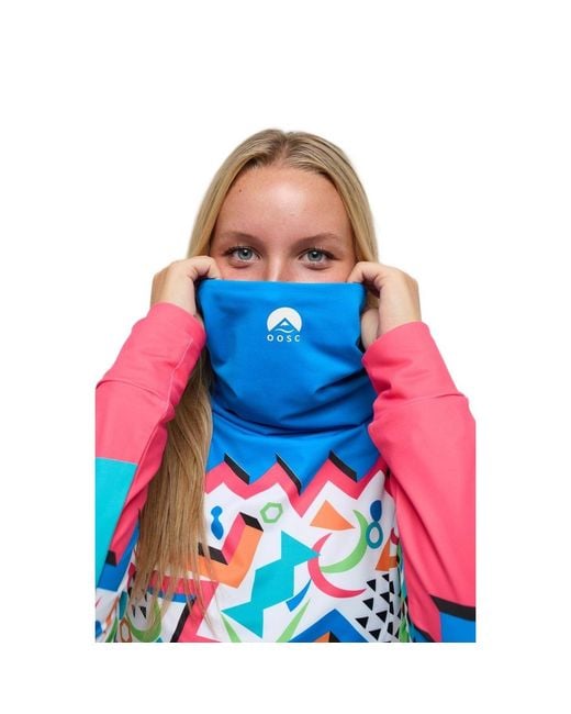 OOSC Blue High Neck Baselayer Top