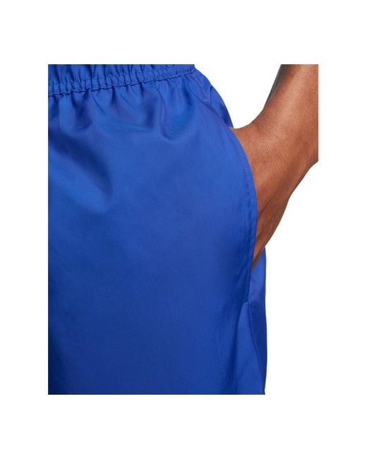 Nike Blue Club Flow Relaxed-fit 6" Drawstring Shorts for men