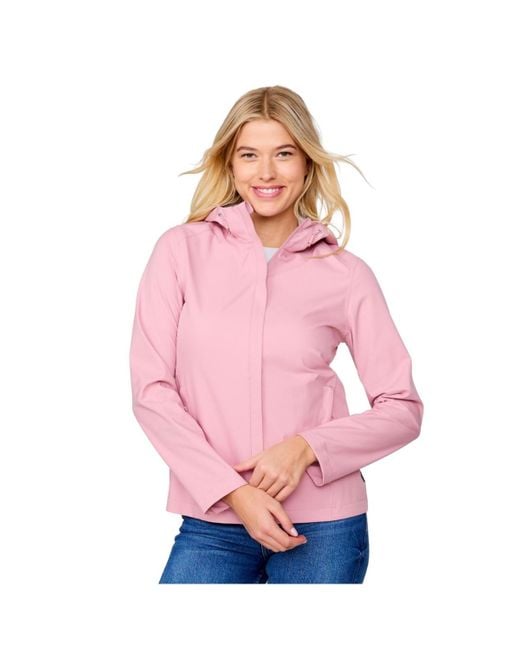 Free Country Pink X2o Packable Rain Jacket