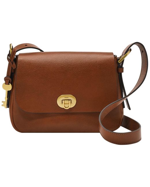Fossil Harper Crossbody Bag in Brown Lyst