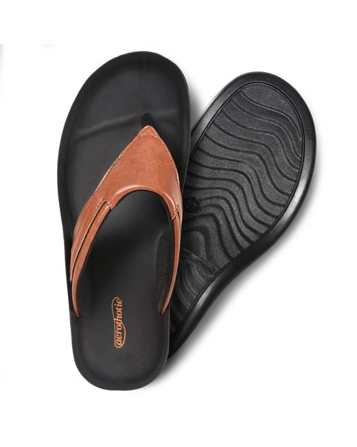 AEROTHOTIC Black Algiz Comfortable Sandal