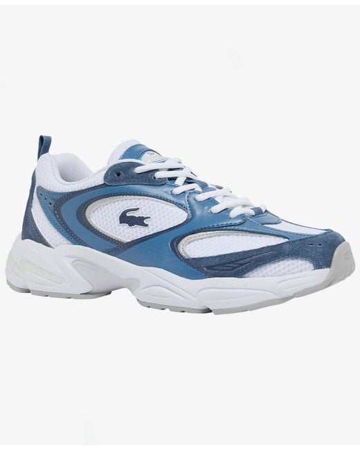 Lacoste Blue Round Toe Sneakers for men