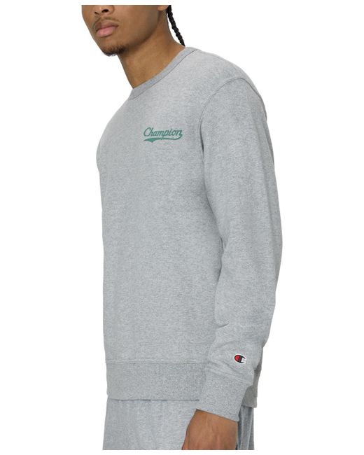 Champion Gray Powerblend Logo Sweatshirt for men