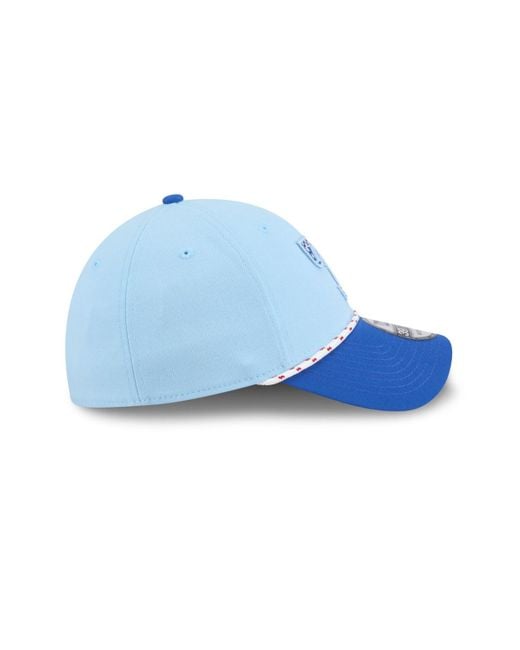 KTZ Light Blue/blue Texas Rangers 2025 Fourth Of July 39thirty Flex Hat for men
