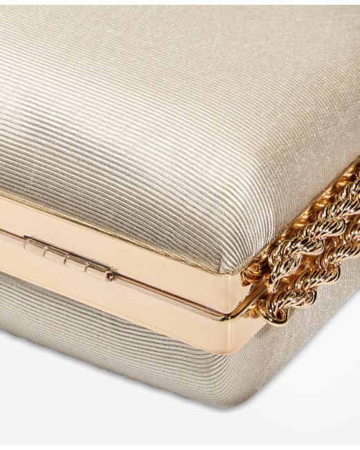 INC International Concepts Natural Small Twist Chain Clutch