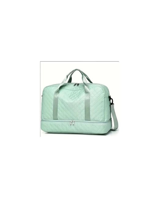 Batfox Green Three-dimensional Diamond Patterned Small Square Tote