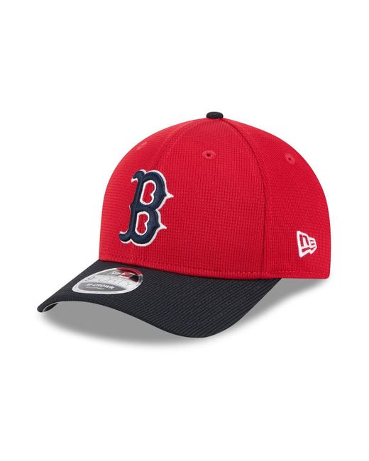 KTZ Red/black Boston Red Sox 2025 Batting Practice 9forty M-crown Adjustable Hat for men