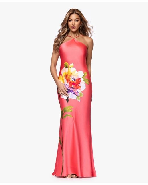 xscape red dress X by Xscape Petite Ruffled Off-The-Shoulder Gown - Red