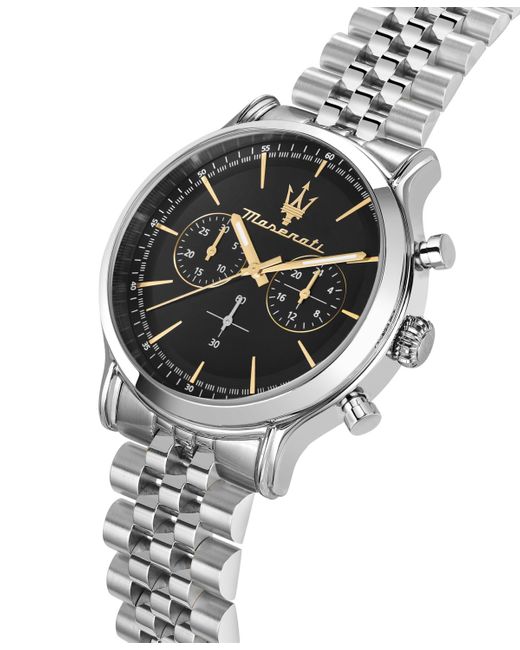Maserati Gray Chronograph Metal Band Watch for men