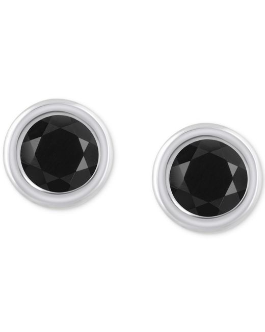 Macy's Metallic Gemstone Round Stud Earrings