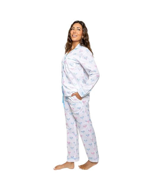 Sant And Abel Blue Tennis Long Pj Set