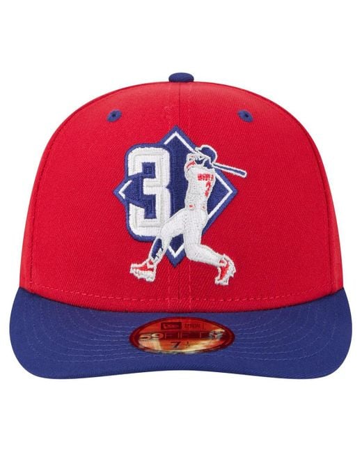 KTZ Red Bryce Harper Philadelphia Phillies 59fifty Fitted Hat for men