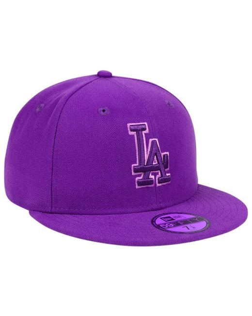 Men's Los Angeles Dodgers New Era Brown Color Pack 59FIFTY Fitted Hat