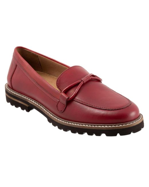 Trotters Red Fiora Flats