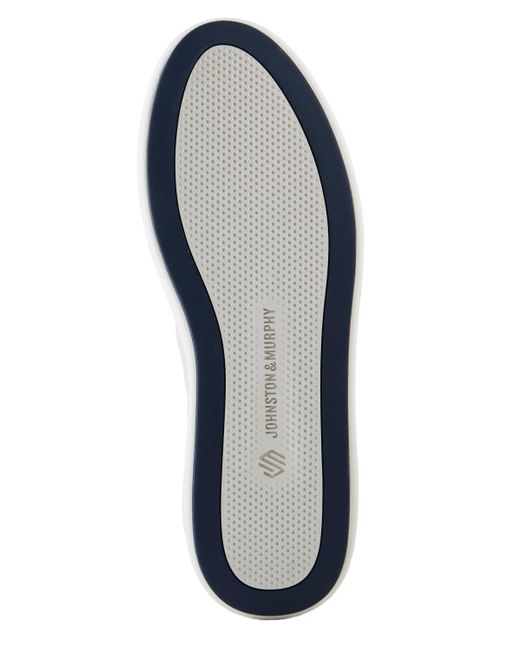 Johnston & Murphy White Anders Stretch Lace Up Shoes for men