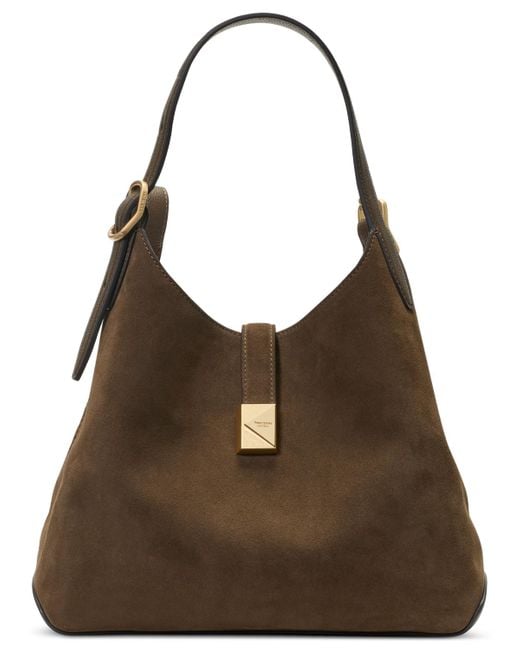 Kate Spade Green Deco Suede Crossbody Tote Bag