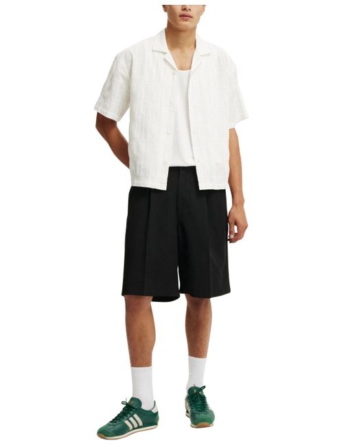 Cotton On White Box Fit Short Sleeve Shirt for men