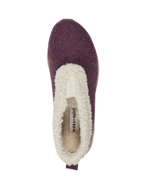 Easy Spirit Purple Treepose Cozy Slipper Booties
