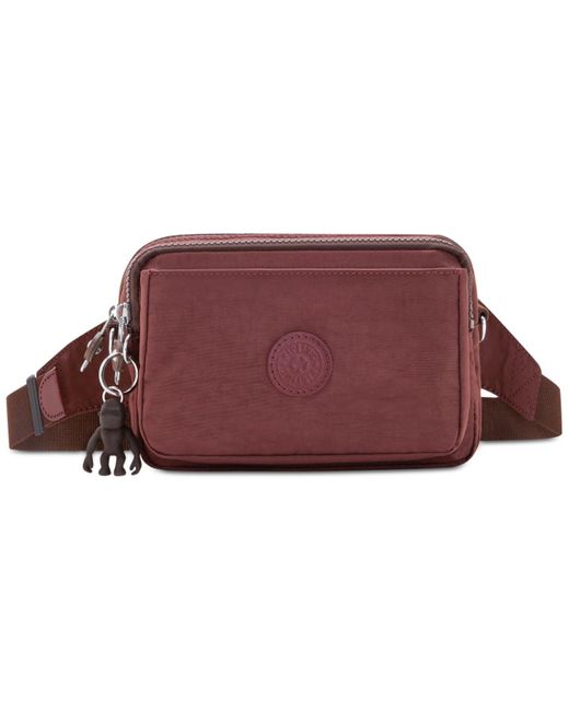 Kipling Synthetic Abanu Mini Convertible Sling Bag in Mahogany (Red