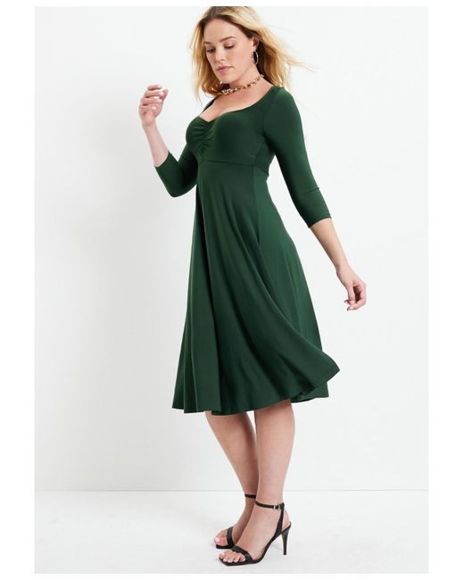 June + Vie Purple June + Vie June + Vie Sweetheart Swing Dress