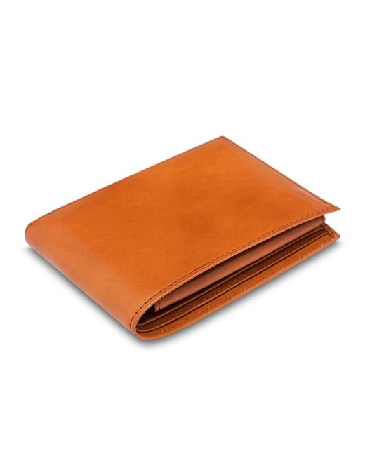 Bosca Orange Credit Wallet W/id Passcase for men