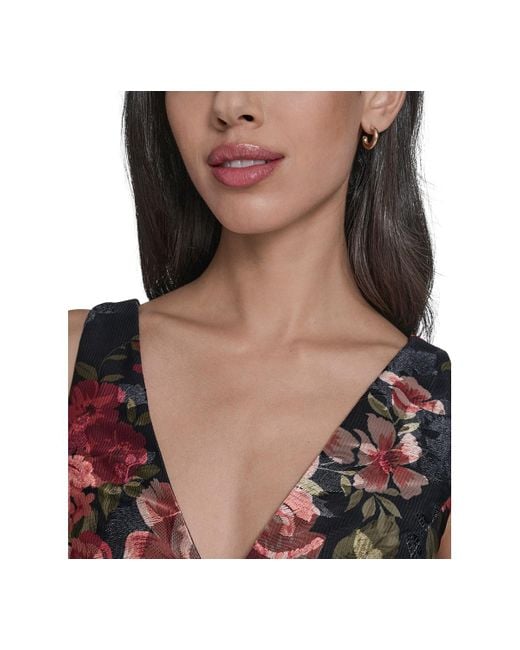 Eliza J Women's Petite Sleeveless Fit And Flare Midi Dress