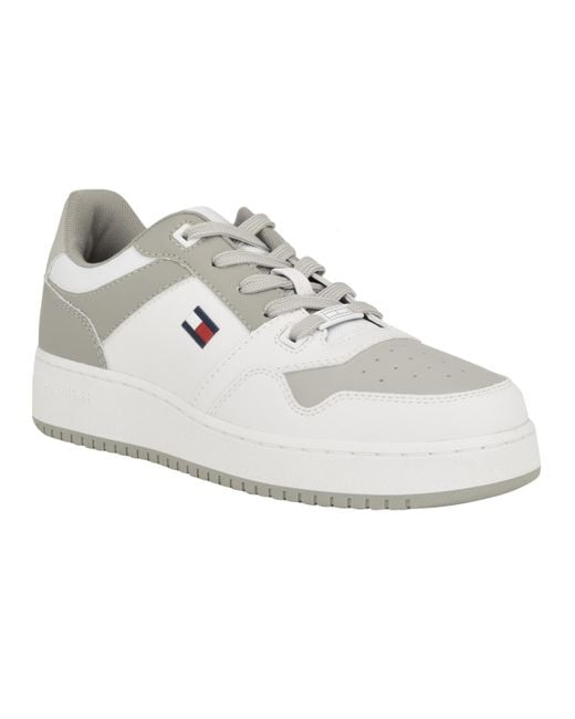Tommy Hilfiger White Krane Lace Up Fashion Sneakers for men