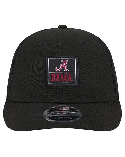 KTZ Black Alabama Crimson Tide Labeled 9fifty Snapback Hat for men