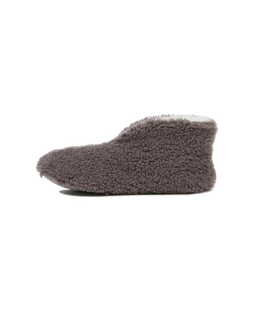 Celtic & Co. Gray Teddy Sheepskin Bootie Slipper